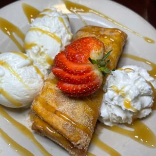 Strawberry Cheesecake Chimichanga Dinner