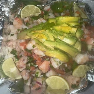 Mango shrimp ceviche