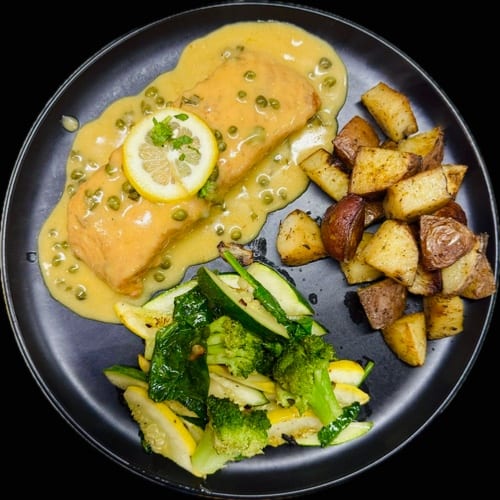 Salmon Piccata.