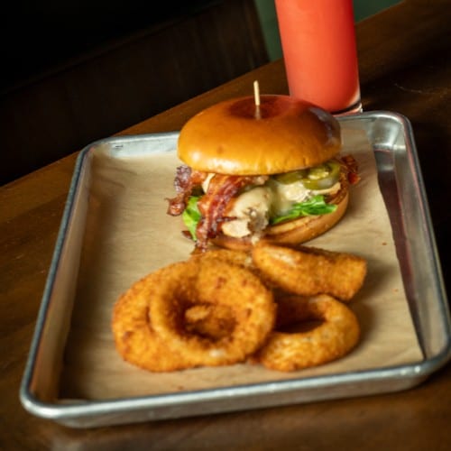 Loaded Chicken Sandwich.