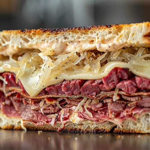 Classic Reuben.