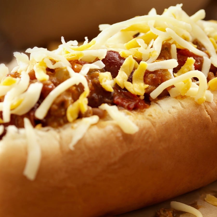 Chili Cheese Polish with Fries.