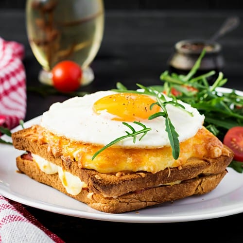 2 Full Slices Egg Battered French Toast.