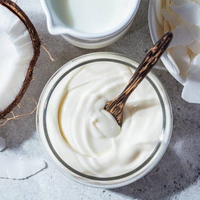 Coconut yogurt.