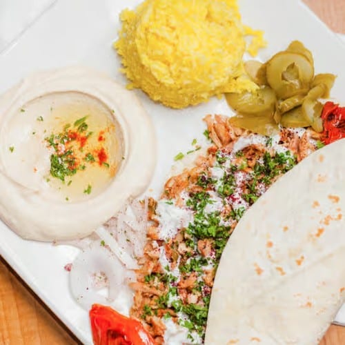 Chicken Shawerma Plate.