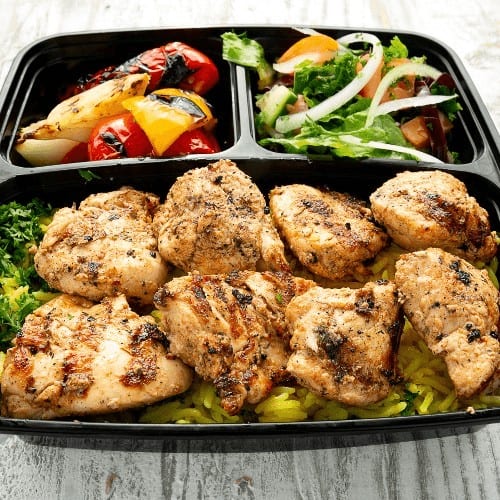 Chicken Kabab Lunch Special.