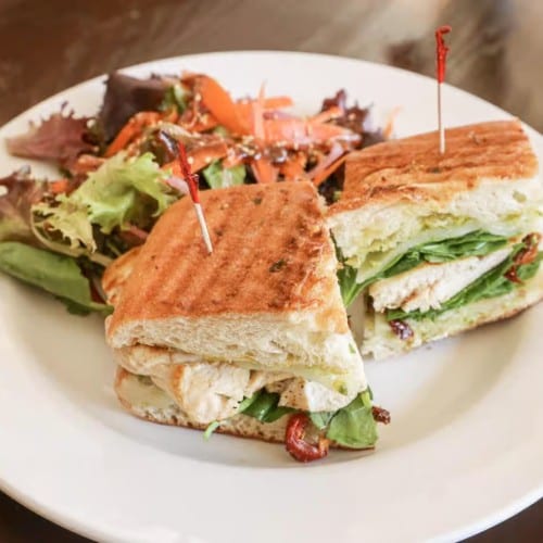 Pesto Chicken Panini Sandwich.