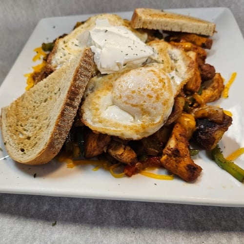 Chicken & Chorizo Hash.