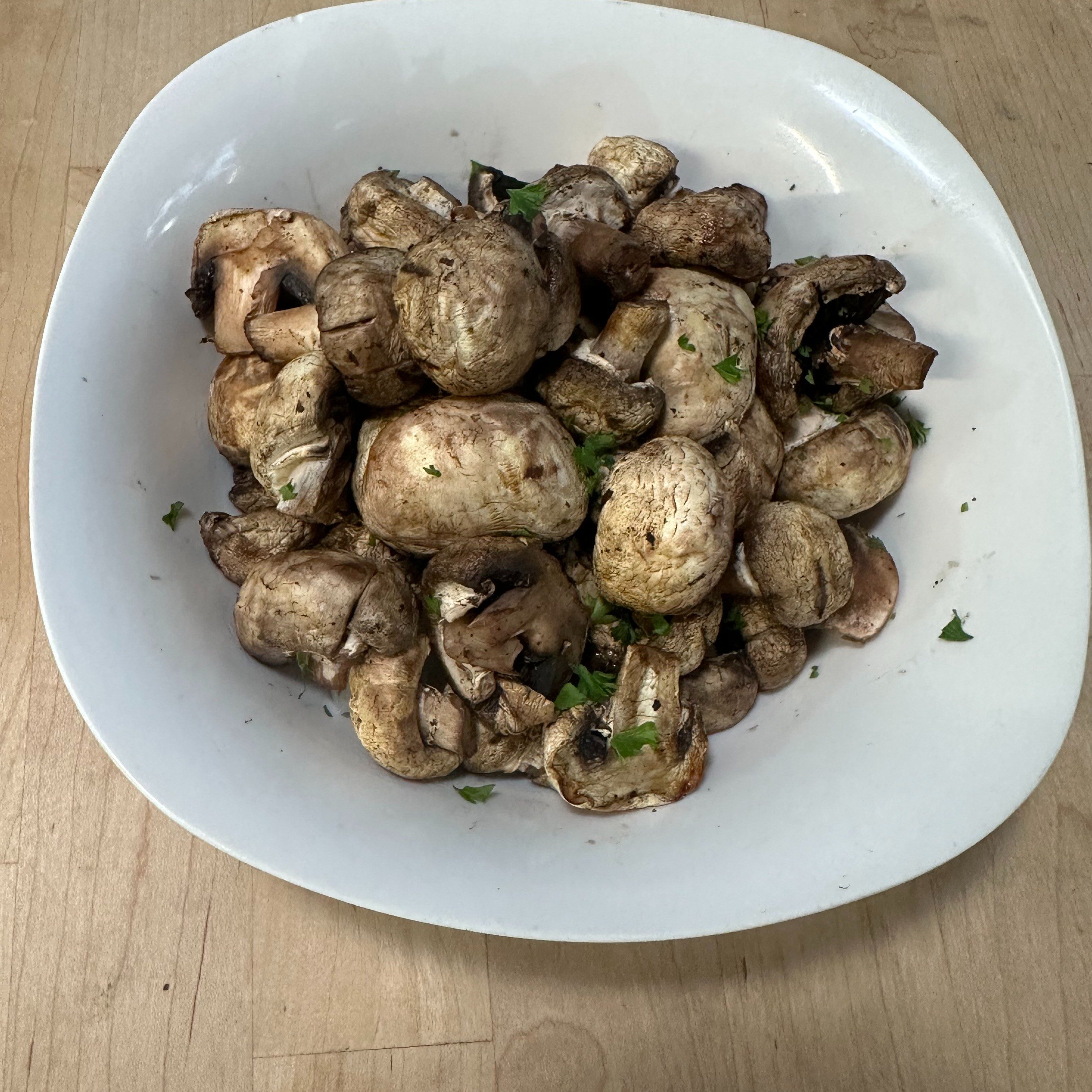 Grilled Mushrooms Appetizer.