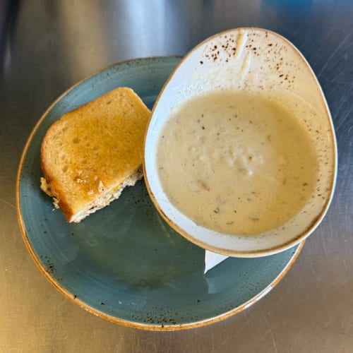 Half Sandwich & Bowl of Soup.