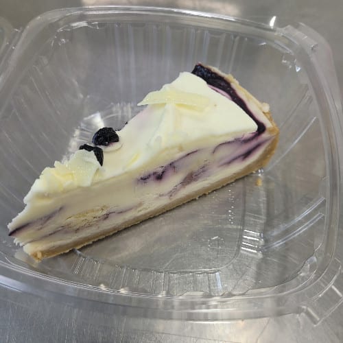 Blueberry Cobbler Cheesecake.