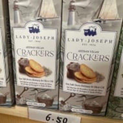 Lady Joseph - Crackers with Brittany Sea Salt & Olive Oil.