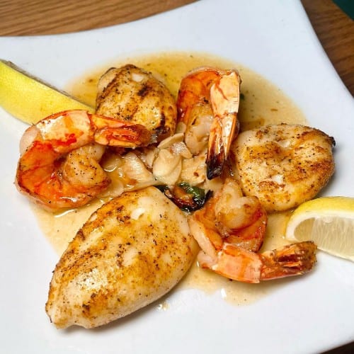 Grilled Calamari & Shrimp.