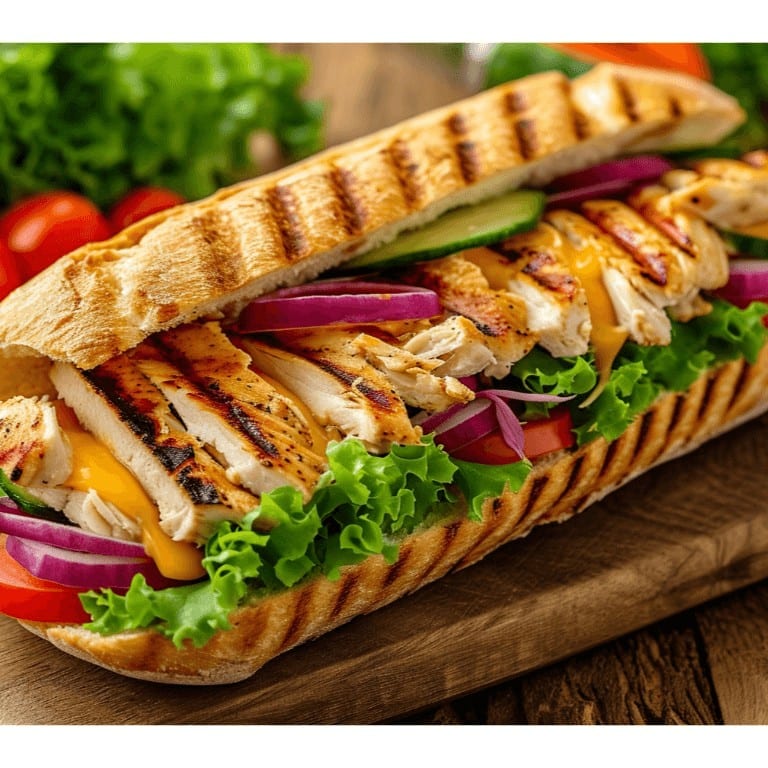 BBQ Chicken Sub.