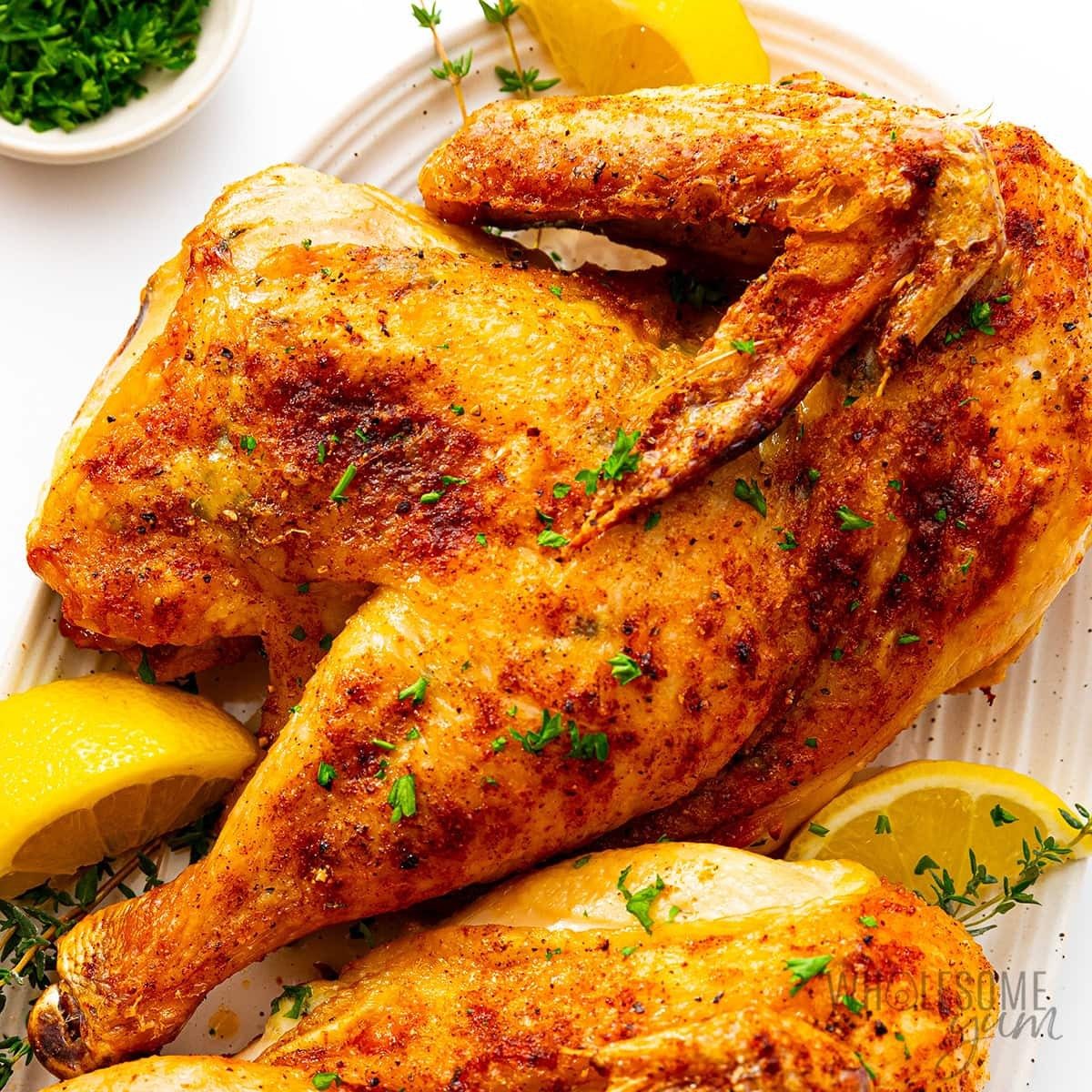 Half-Baked Chicken Dinner.