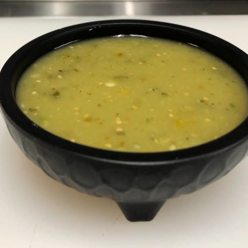 Salsa Verde Picante Dinner.