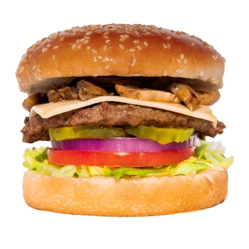 Mushroom Swiss Sandwich.