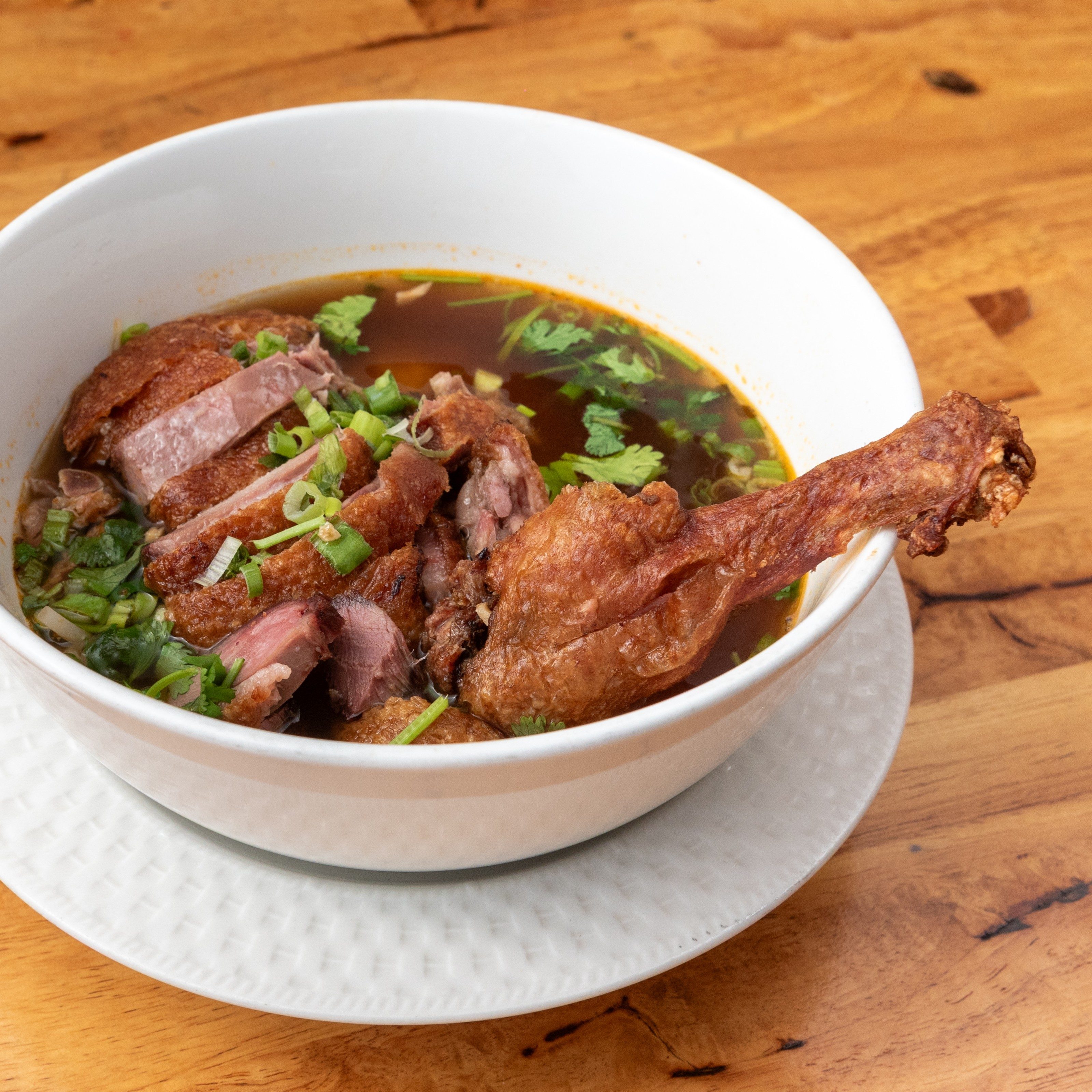 Bangkok duck noodle soup.