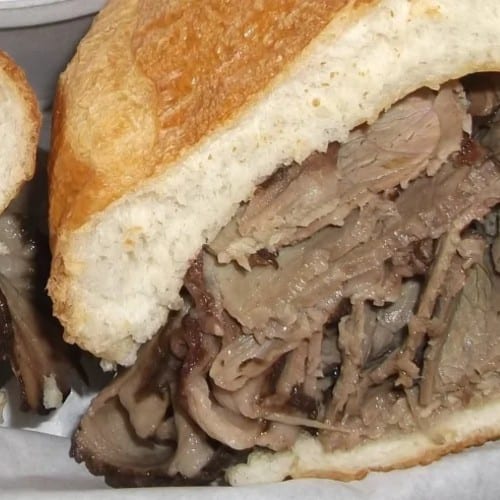 Roast Beef Brisket Sandwich.