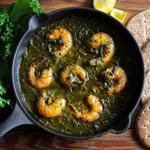 Shrimp Saag.