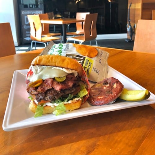 Pastrami Provolone Burger.