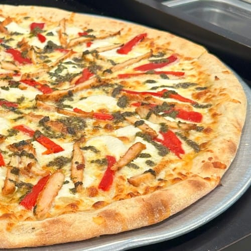 Grilled Chicken Roasted Peppers Pesto.