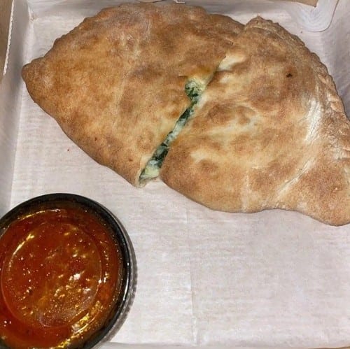 Spinach Calzone.