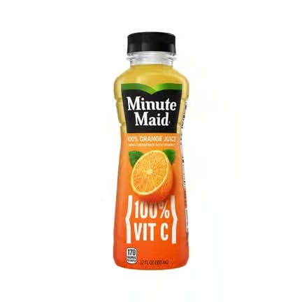 Bottled Minute Maid Fruit Punch.