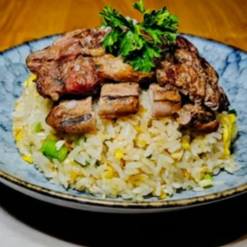 4 Oz Ribeye Steak Fried Rice.