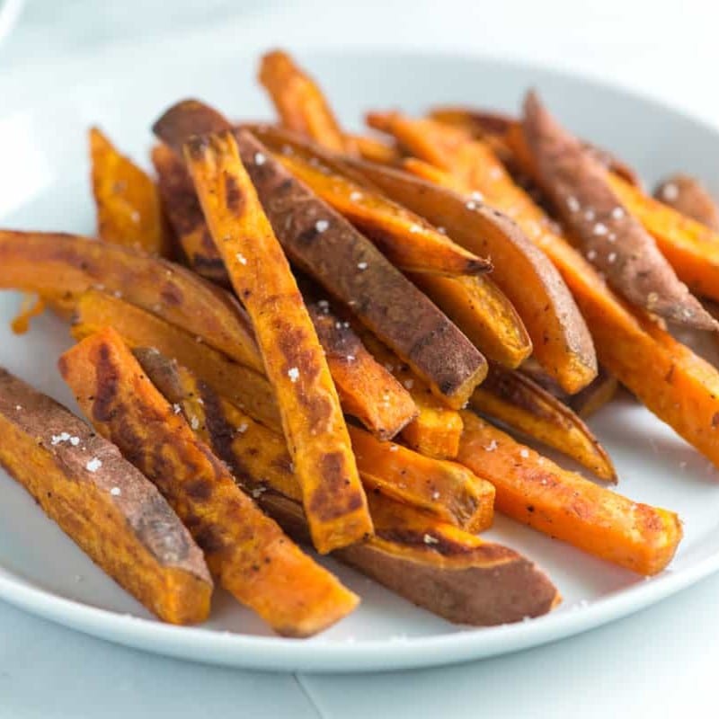 Baked 'Fries' Sweet Potatoes.