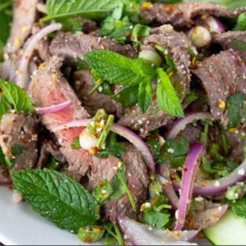 Waterfall Beef Salad.