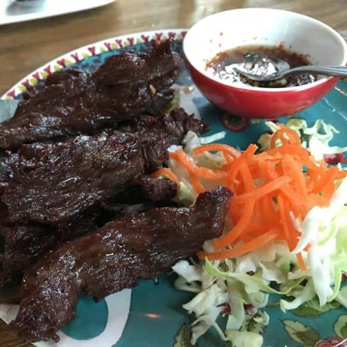 Lao Style Beef Jerky.