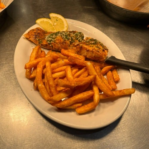 Cajun Blackened Salmon.