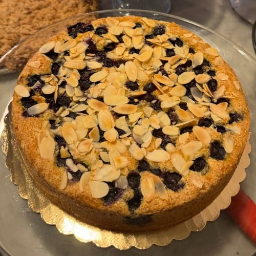Mixed Berry Almond Cake.