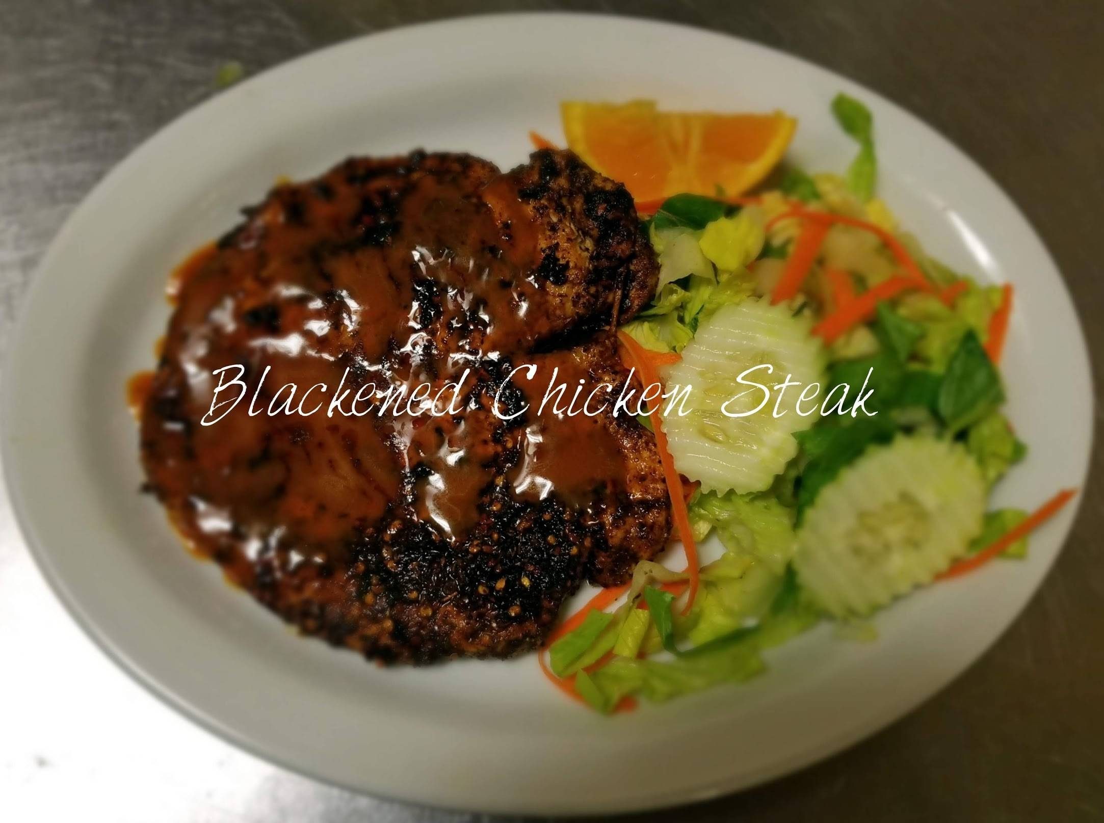 Blackened Chicken Steak.