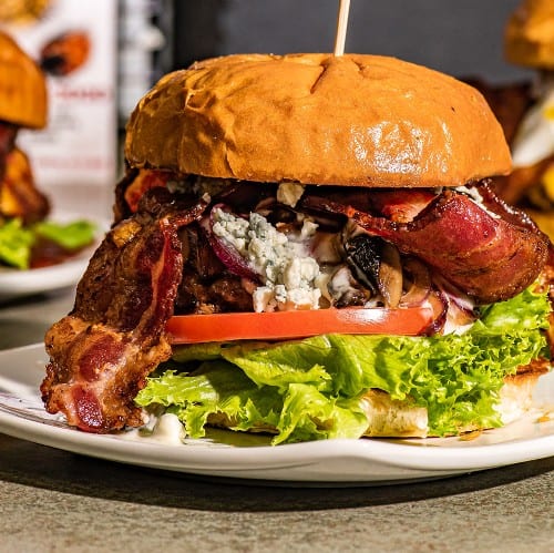 Portobello Bleu Cheese & Bacon*.