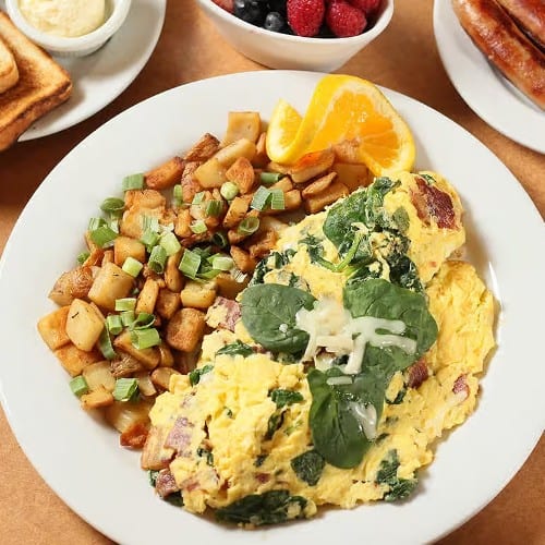 Gruyere Florentine Omelet.