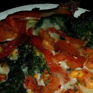 Vegetarian Stuffed Square Pizza