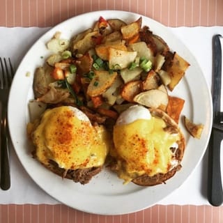 Mexican Benedict with Chorizo