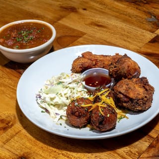 Fried Chicken Plate - SpiSeattle (Mild-Moderate Spicy) ($15)