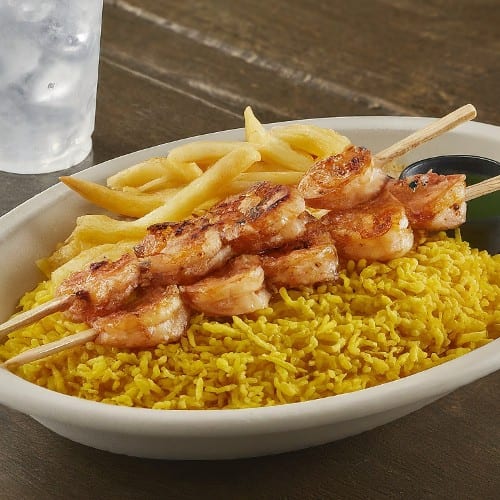 10 Pieces Grilled Shrimp Combo.
