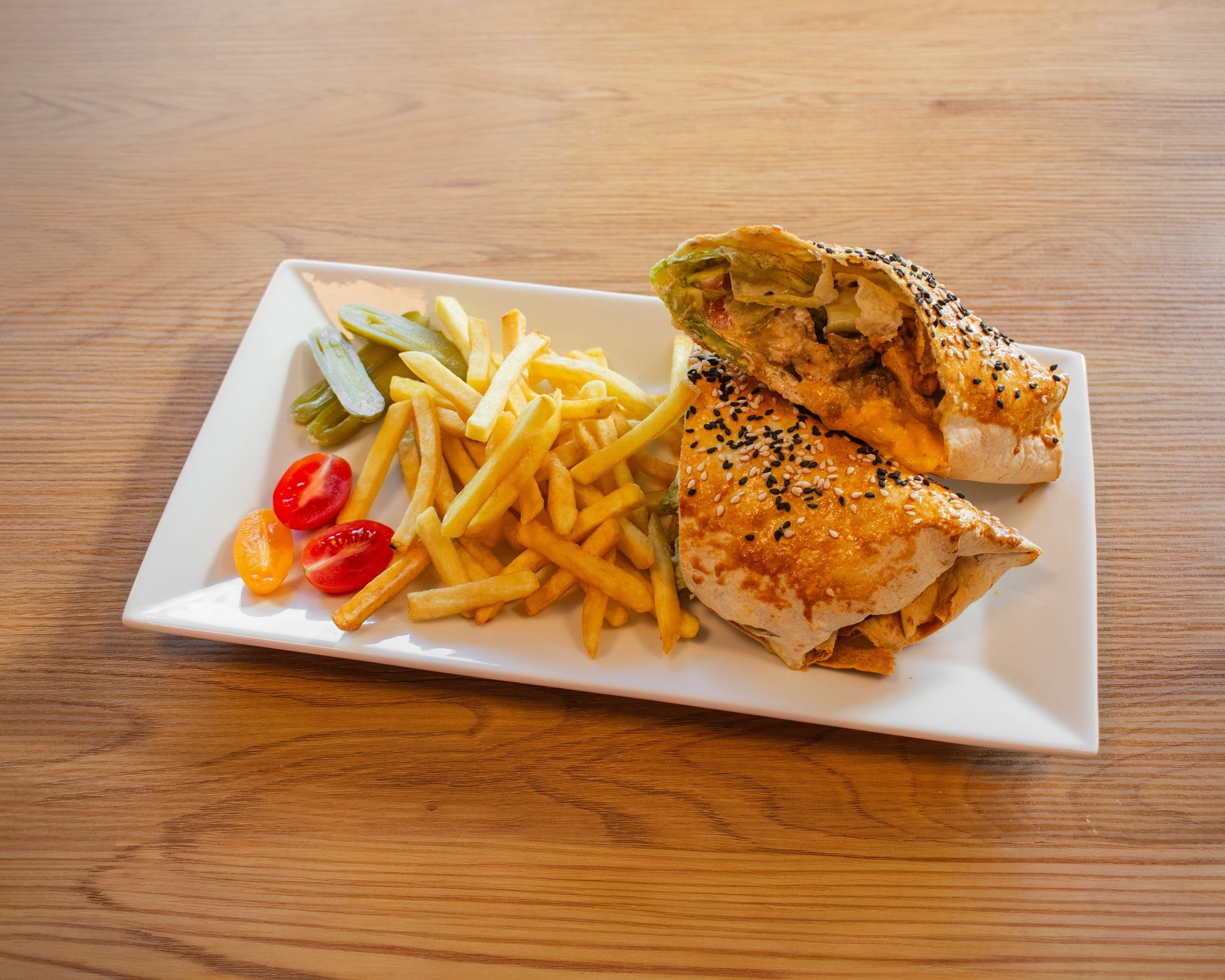 Baked Shawarma W/Fries.