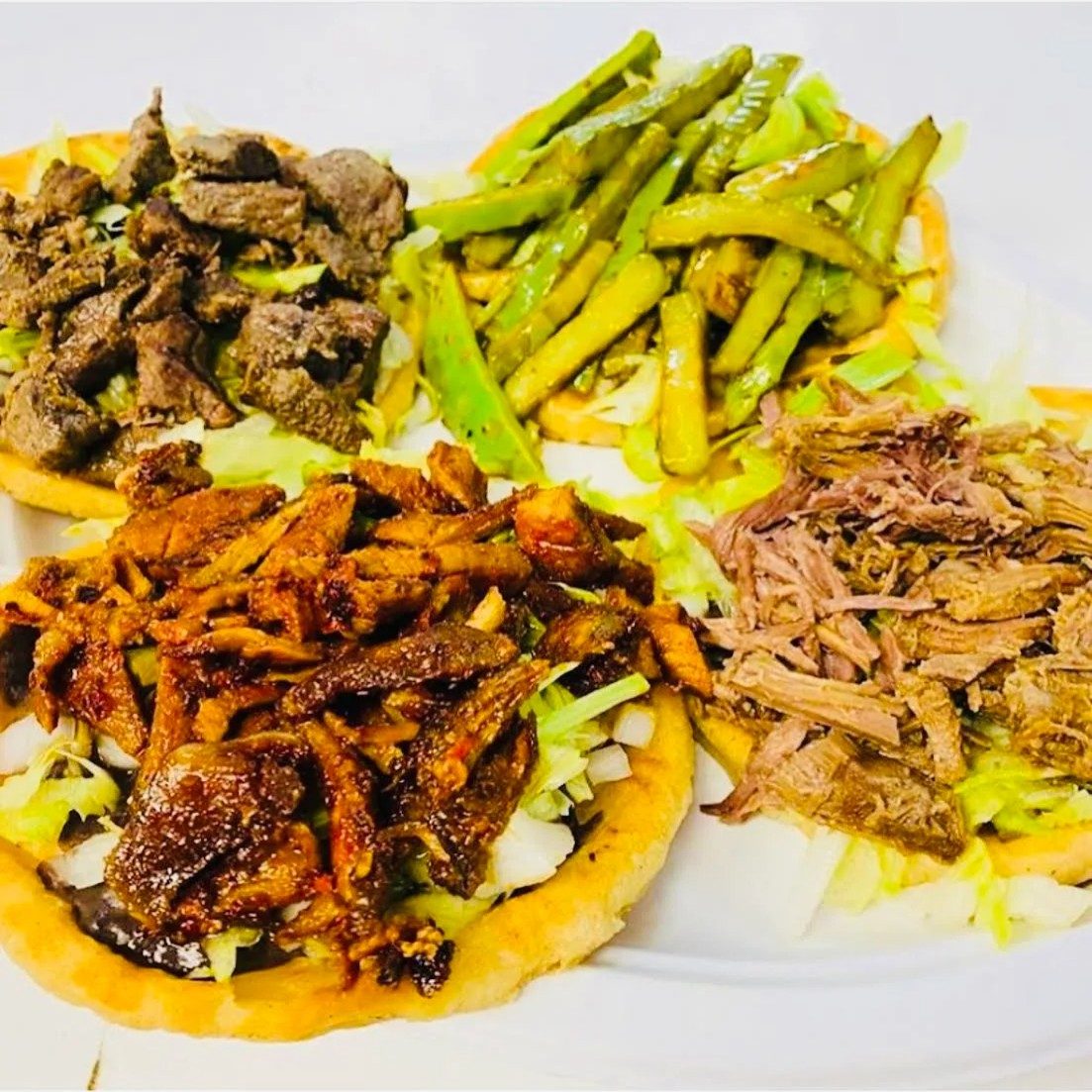 Chorizo (Ground Mexican Sausage) Sope.