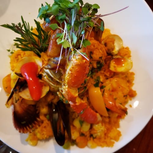 Arroz Con Mariscos.