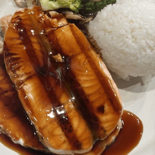 Salmon Teriyaki.