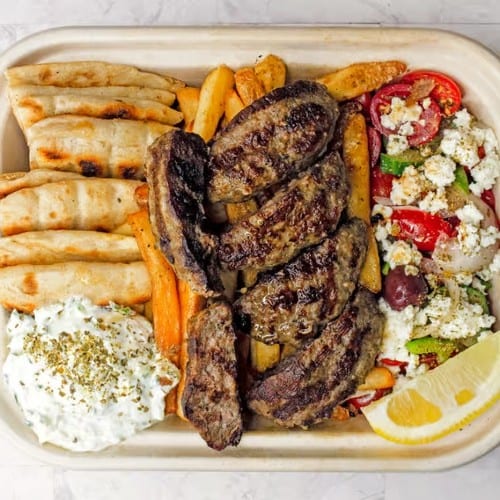 Beefteki Platter.