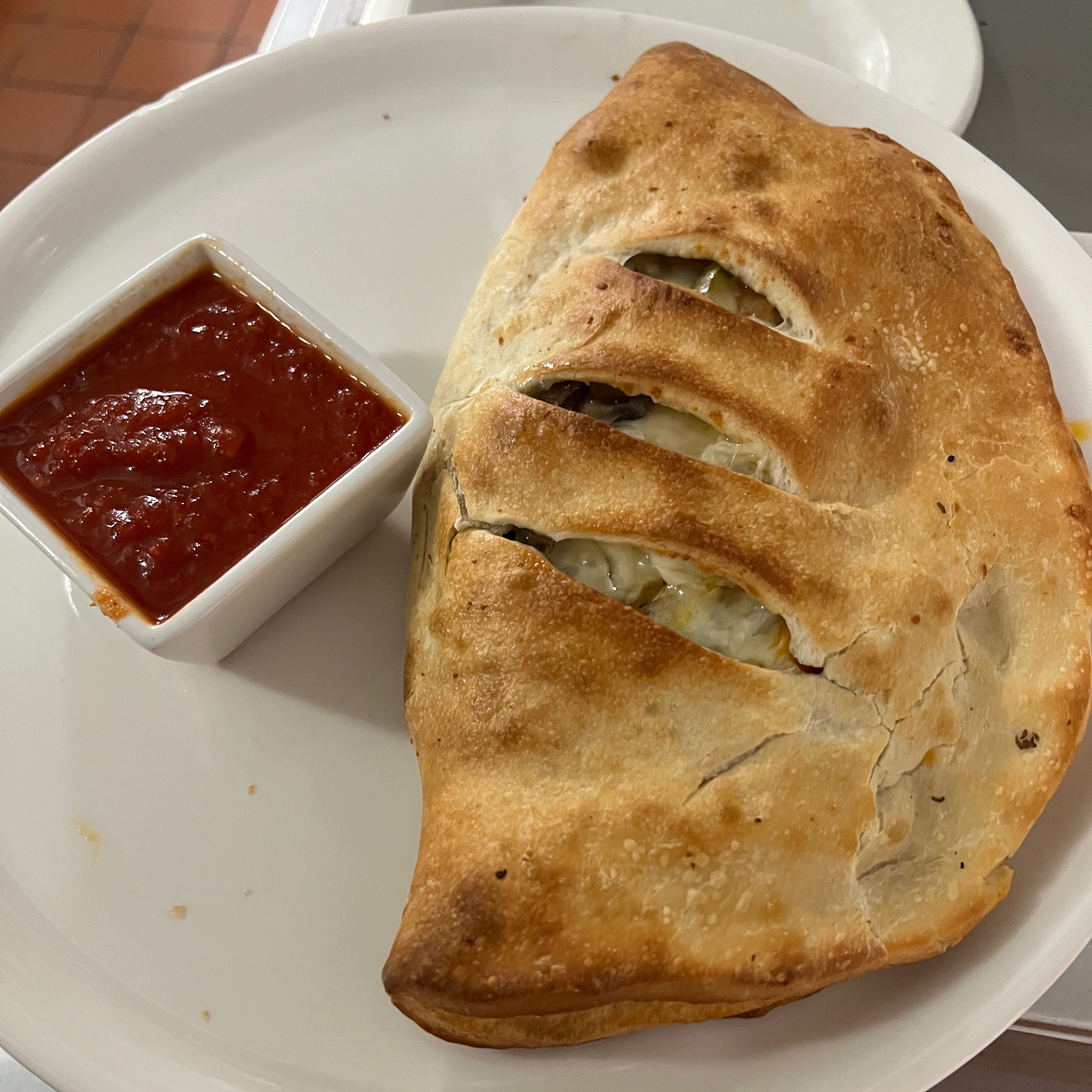 Baked Personal Stromboli.