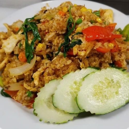32. Vegetable Spicy Fried Rice.