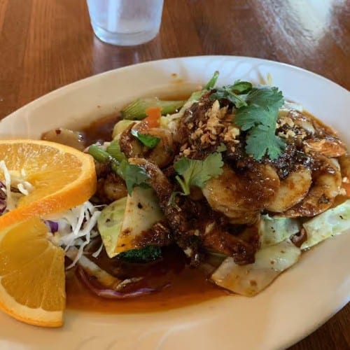 Shrimp In Hot Garlic Sauce (LUNCH).