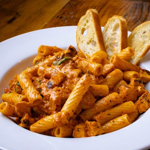 Tuscan Chicken Pasta.